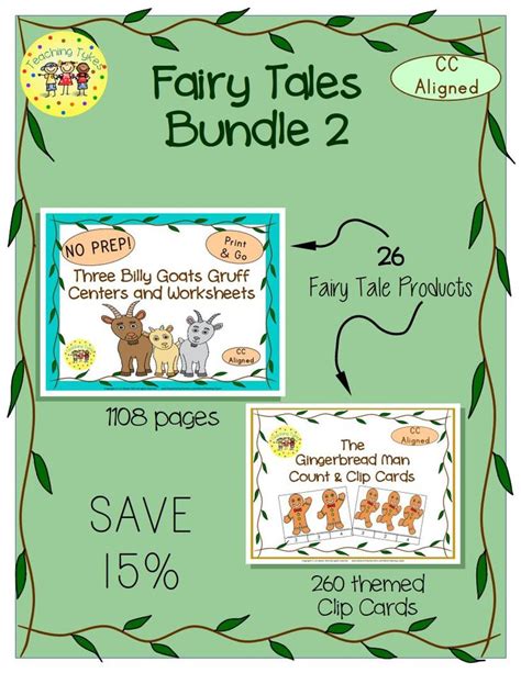 26 Fairy Tale Resources Fairy Tales Unit Teaching Themed Cards