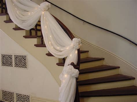 Wedding Decorations With Tulle And Lights Wedding Staircase Wedding