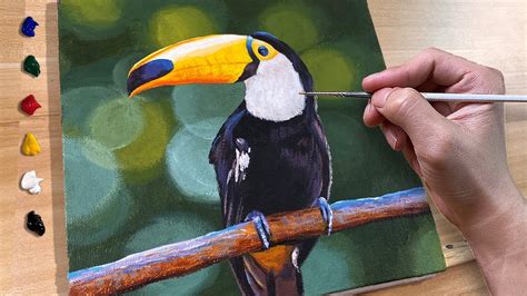 How To Paint Toucan Bird Acrylic Painting Correa Art YouTube
