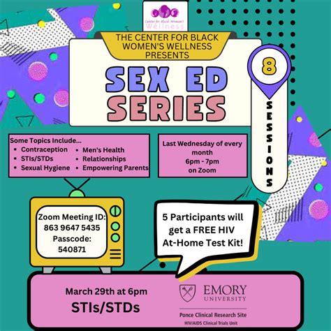 Sex Ed Series Center For Black Women’s Wellness