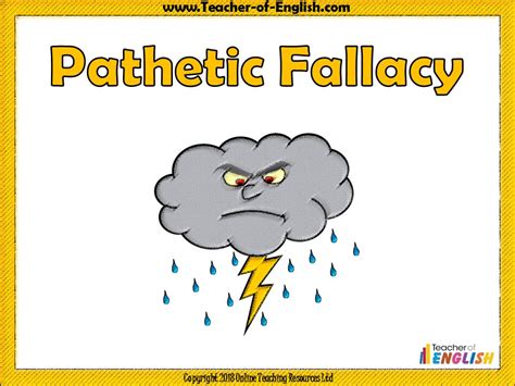 Pathetic Fallacy Powerpoint And Worksheet Teaching Resources