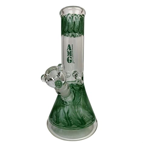 Amg Glass 10 Inch Green Water Pipe Bong Glass City Pipes