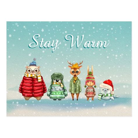 Stay Warm Postcard