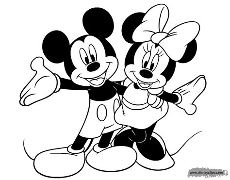 Minnie Coloring Page Free Mickey Mouse Coloring Pages Images And