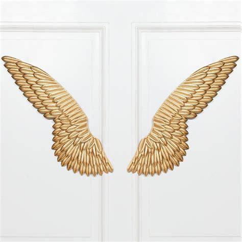 large metal wall gold angel wings in 2022 angel wings wall decor angel wings wall art gold