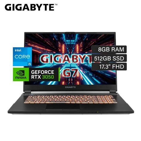 Laptop Gigabyte G7 Ge 51la263sd Intel Core I5 12500h Ram 8gb Disco
