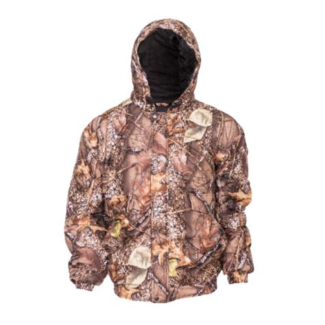 Mens Waterproof Insulated Hooded Jacket Burly Camo Tan Xl