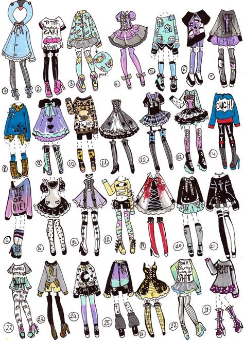 Image Result For Costumes Design Art Clothes Drawing Anime Clothes