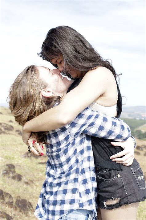Romantic Lesbian Kiss