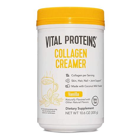 Vital Proteins Collagen Coffee Creamer No Dairy And Low Sugar Powder With Collagen Peptides