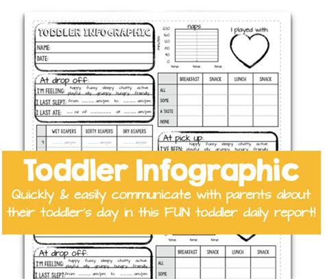 Toddler Daily Take Home Sheets
