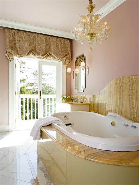 20 Luxurious Bathrooms With Elegant Chandelier Lighting Decoist