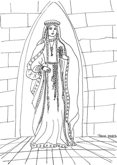 Medieval Times Princess Coloring Pages Exeranmat Coloring