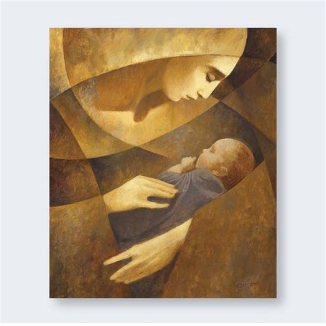 J Kirk Richards Art Mother And Child Yellow Latter Day Home