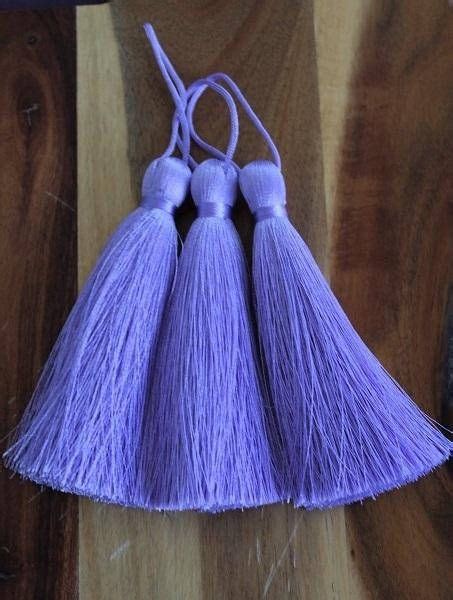 Lilac Tassel 4 Pcs Earring Tassels Long Tassels Boho Etsy Long