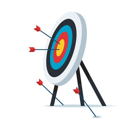 Archery Target Goal Achieve Concept 13165895 Png