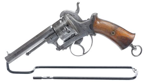 Belgian The Guardian Model Of 1878 Pinfire Revolver Rock Island Auction