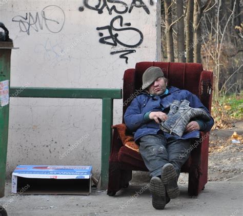 Homeless Man Sleeping Stock Editorial Photo © Nborisova 12485378