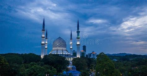 Aerial View Of Shah Alam Mosque Malaysia Stock Photo Image Of