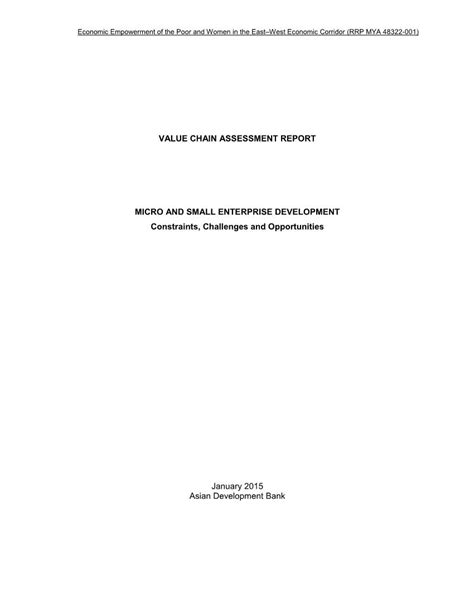 Rrp Value Chain Assessment Report Docslib