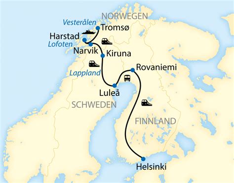 Finnland Schweden Und Norwegen Mit Lappland Express Und Erzbahn