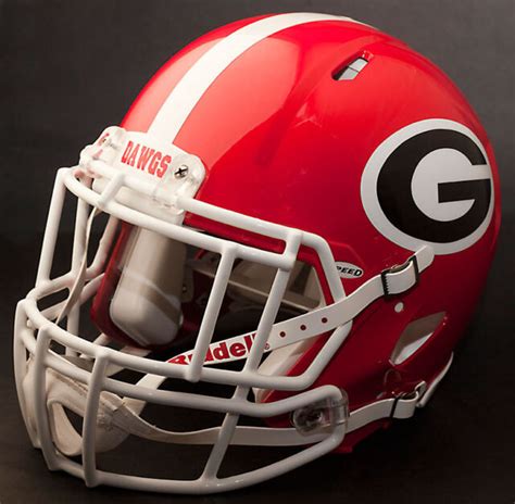 Custom Georgia Bulldogs Ncaa Riddell Speed Football Helmet Uga Ebay