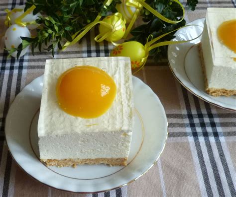 Ciasto Jajko Sadzone Bez Pieczenia - Najlepszewkuchni.pl - Ciasto bez pieczenia - jajko sadzone