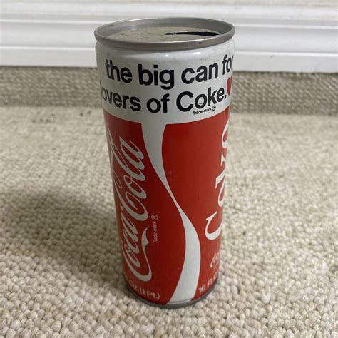 Coca Cola Coke Vintage 16 Oz Coke Lovers Steel Can Flat Top Pull Tab Ebay