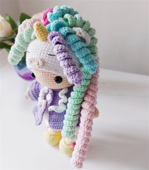 Amigurumi Unicorn Doll Crochet Pattern Pdf English Only Etsy