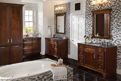 Glass refers to the sink. Bathroom Vanities | KraftMaid Bathroom Cabinets
