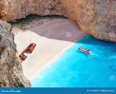 View On Shipwreck Beach In Amazing Bay Boat And Ship With Swimming