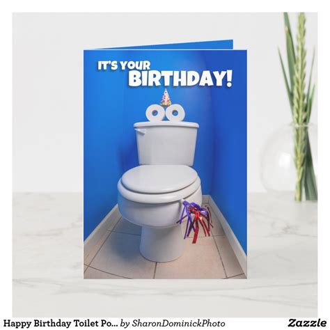 Happy Birthday Toilet Potty Humor Holiday Card In 2021