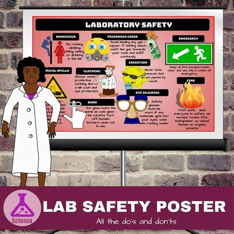 Bulletin Board Chemistry Lab Safety Poster Lab Safety Poster Safety