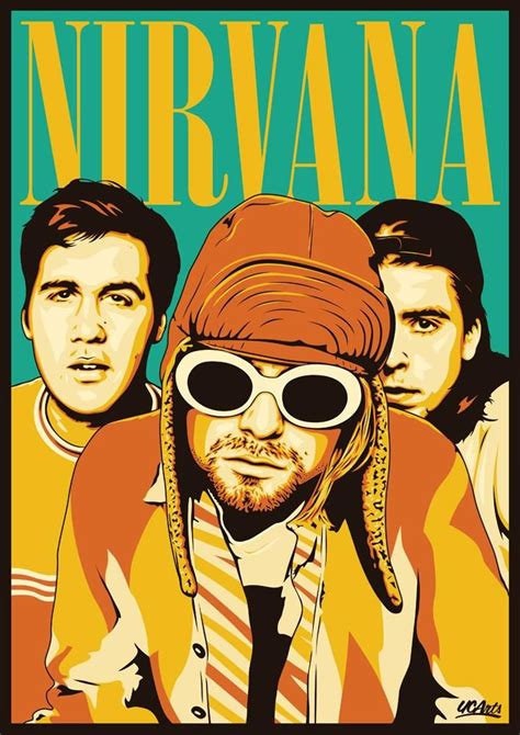 Nirvana By Ucarts On Deviantart Nirvana Poster Rock Posters Vintage