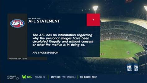 Coaches Slam Online Leak Of Nude AFL Player Images The Australian