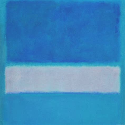Al73 Mark Rothko Style Paint Art Blue Classic