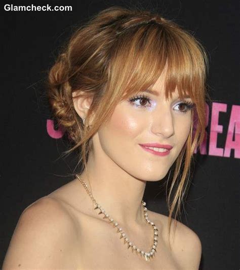 Diy Bella Thorne’s Pretty Double Braided Updo Ball Hairstyles Bangs With Medium Hair Hairstyle