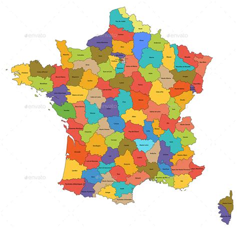Departments Of France Vectors Graphicriver