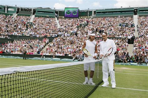 The 2008 wimbledon men's final between roger federer and rafael nadal is remembered as one of the greatest tennis matches of all time. Roger Federer of Swizerland walks out to take on Marc ...