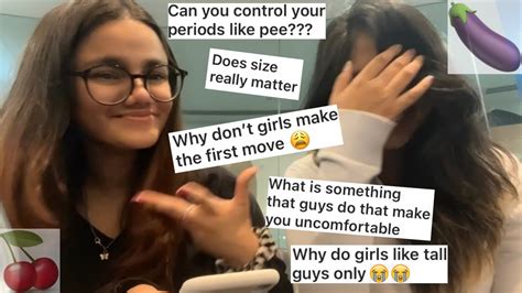 Girls Answer Weird Uncomfortable Questions Guys Are Too Afraid To Ask Ft Kimaya Youtube
