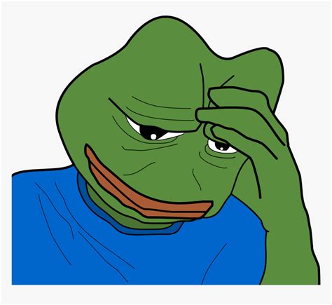 Pepe Meme Facepalm Png Download Pepe The Frog Facepalm Transparent