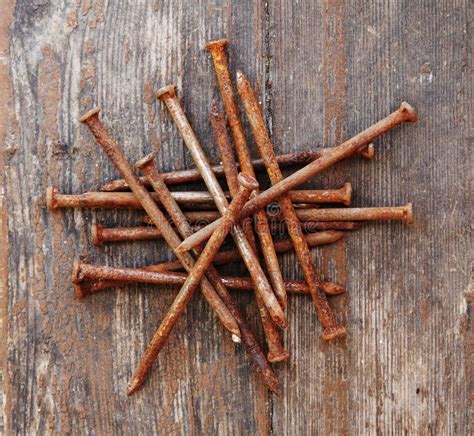 Old Rusty Nails Stock Photo Image Of Rusty Dirty Objects 18270766