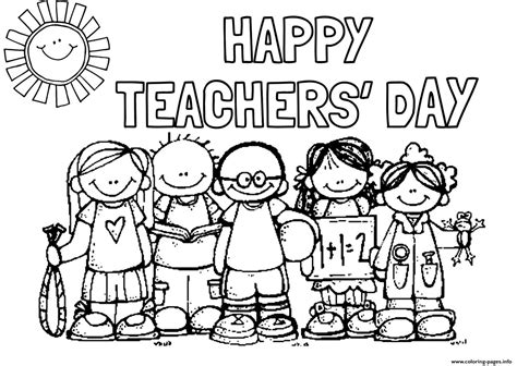 Printable Teachers Day Coloring Pages