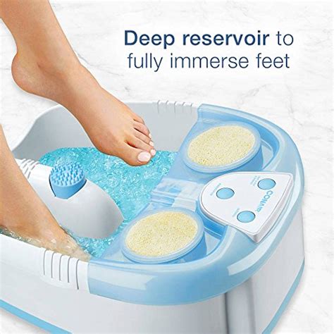 conair active life waterfall foot spa with lights and bubbles blue cure plantar fasciitis fast