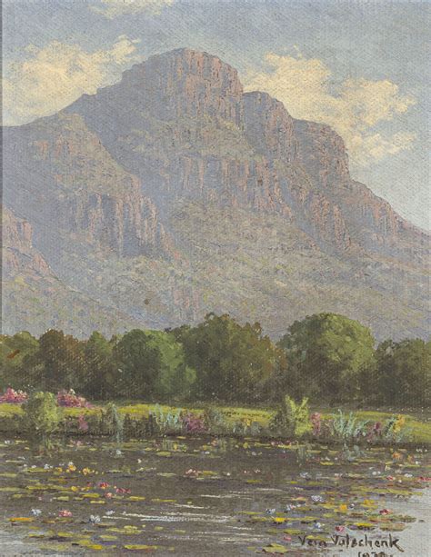 Water With Mountains Beyond By Vera Volschenk Strauss And Co