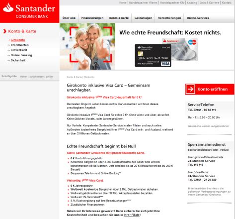 Anlagebeträge (mindestanlage & maximalbetrag) der santander verlangt für der sparbrief eine mindestanlage in höhe von 2.500 €. Santander Consumer Bank Kreditkarte Erfahrung 2020» Der ...
