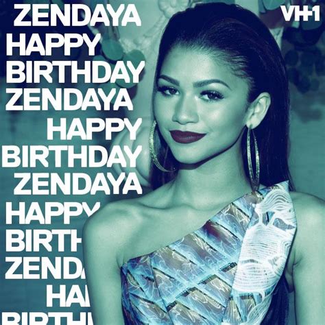 Zendayas Birthday Celebration Happybdayto
