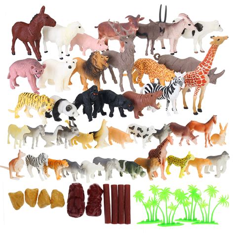 Action Figures Toys And Games Wild Zoo Safari Animal Toy Figures Set Of 9