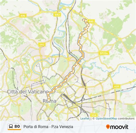 Linea 80 Orari Fermate E Mappe Porta Di Roma