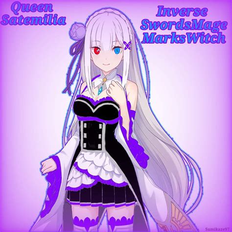 White Queen Emilia Satella Fusion Fanart Re Zero Community Amino